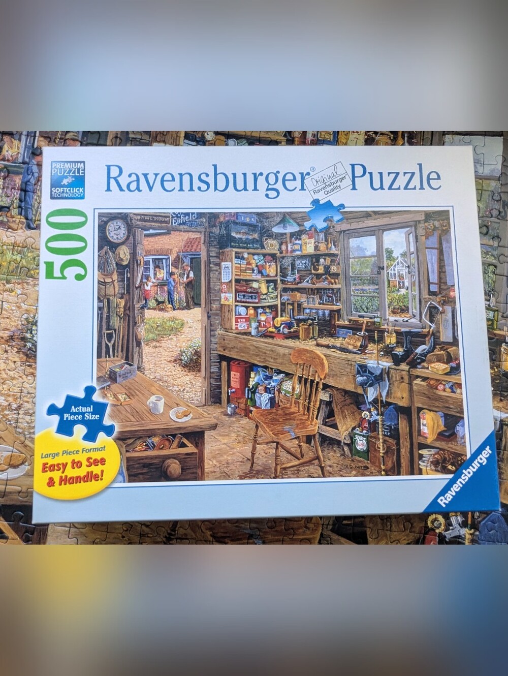 🧩 Ravensburger Workshop Puzzle - Blue, Brown, Green